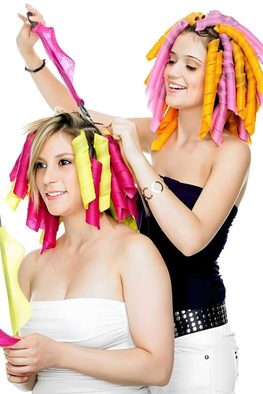 20Pcs Heatless Hair Curlers Rollers Spiral Curls Styling Kit with 2 Styling Hooks