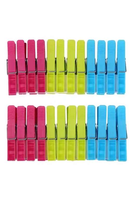 24pcs Light Duty Plastic Pegs 70mm
