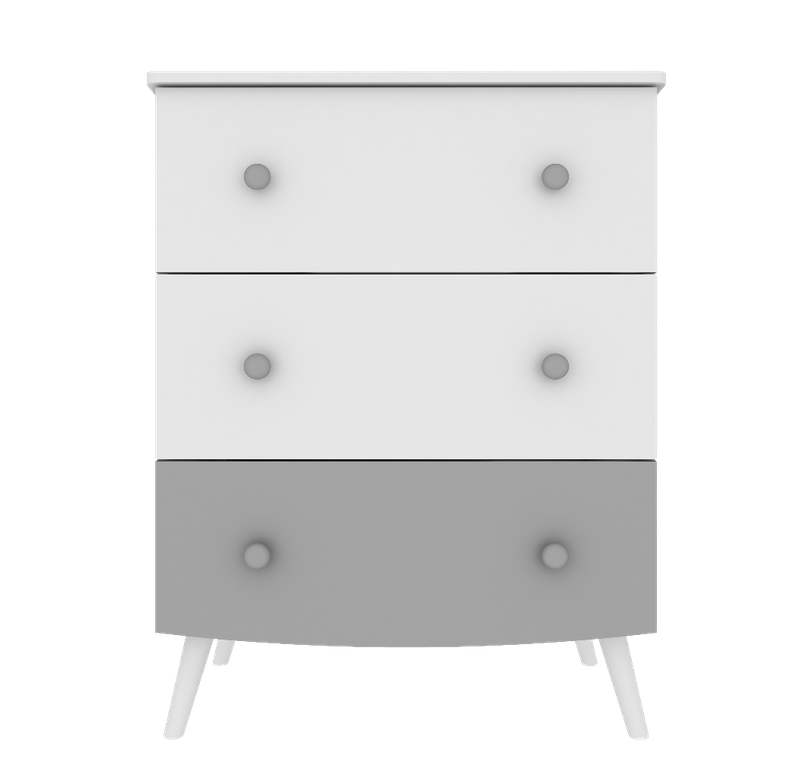 Chest of Drawers With Retro Legs 3 Drawer