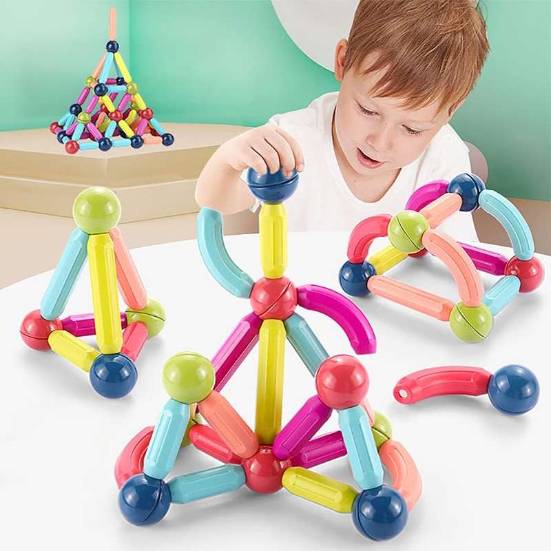 42 Piece Magnetic Sticks &amp; Ball Building Block Set