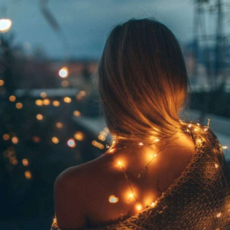 Led String Lights Battery Operated 50 light 5m Warm White - Outdoor