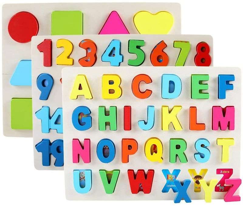 Kids Wooden Puzzles - 20 x 20cm (2 Assorted PUZZLES)
