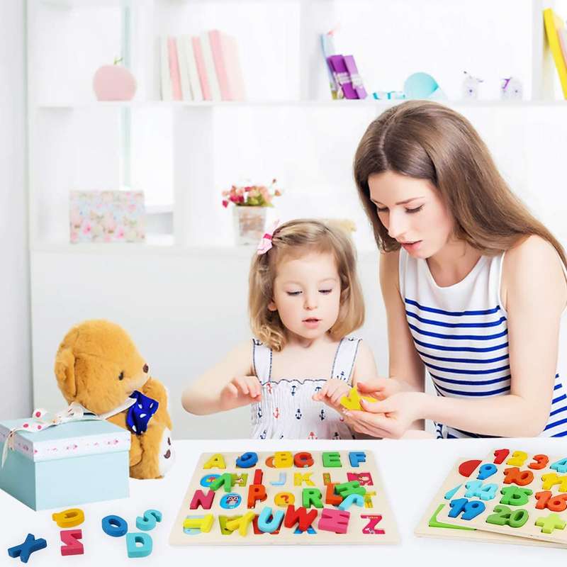 Kids Wooden Puzzles - 20 x 20cm (2 Assorted PUZZLES)