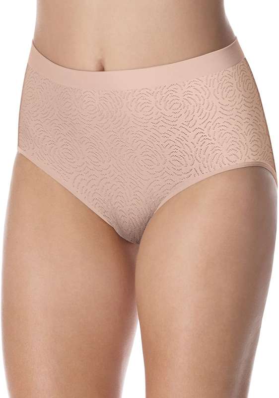SENZA SEAMLESS PANTIES-PACK OF 3- LILAC SELFPRINT