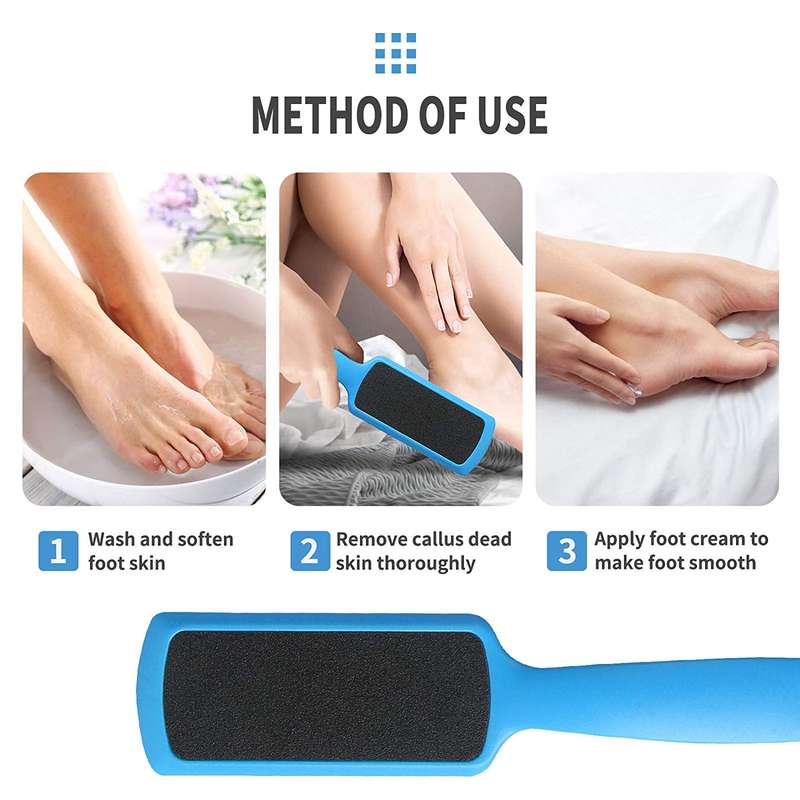 Senza Pedicure Foot Files Callus Remover with Double Sided Feet Rasp for Dead Skin-PACK OF 2