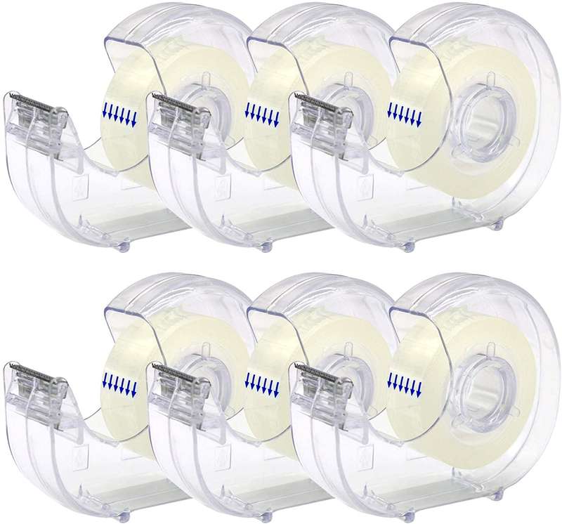 Pack OF 4 Clear Tapes and Refillable Dispensers