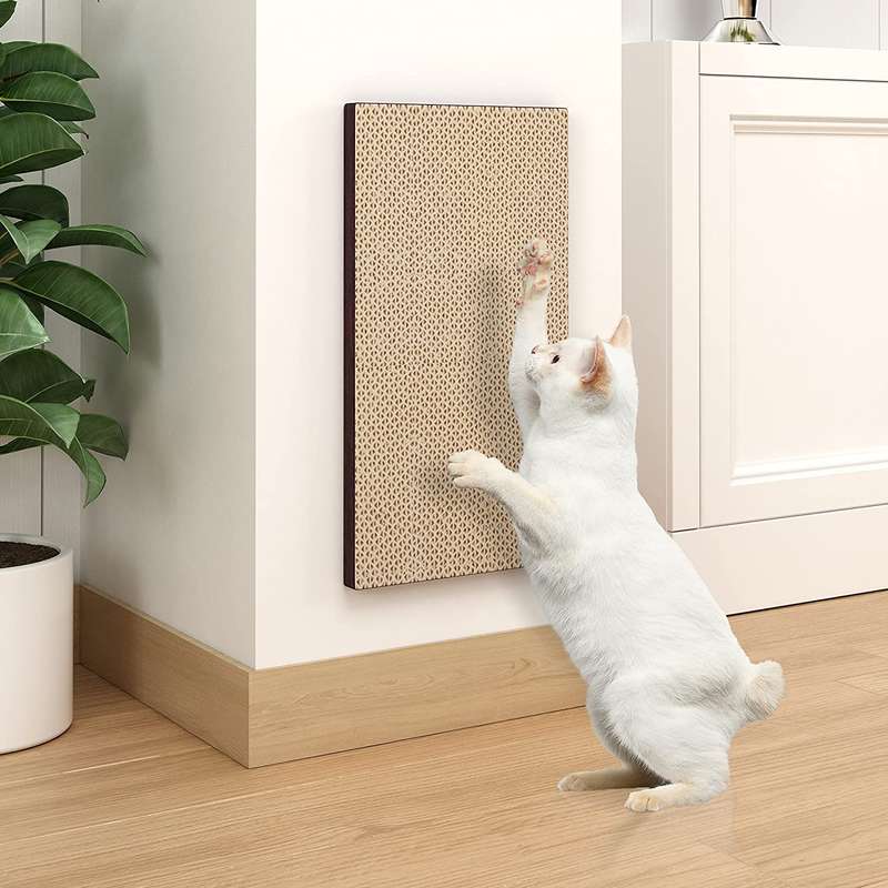 Eco-Friendly Wall Mount Scratch Pad Cat Scratcher-Uniquely Crafted from Sustainable Non Toxic Boa...