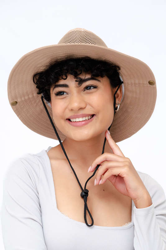 Adrian Summer Sun Beach Hat With Drawstring Chino