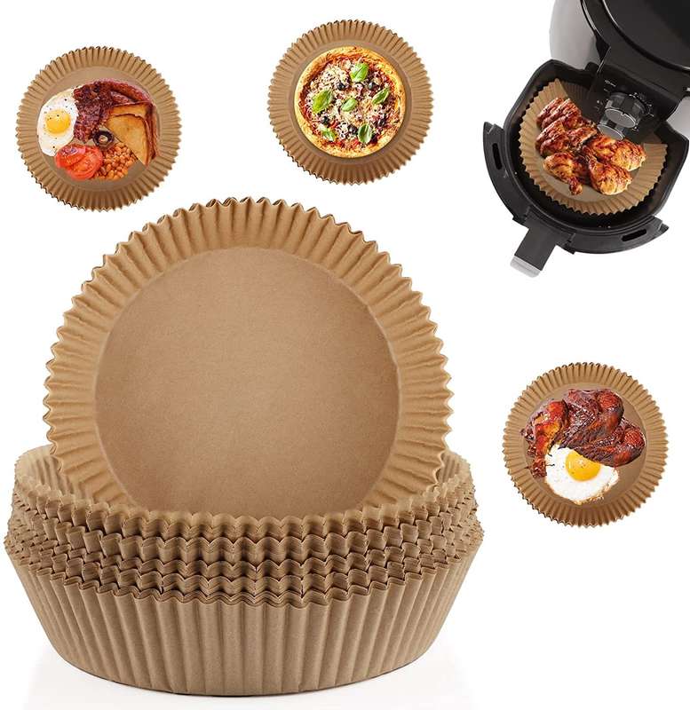 Box Of 50 Air Fryer Large Disposable Paper Liner 200mm