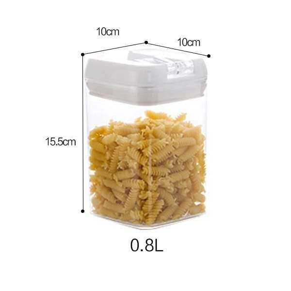 Airtight Food Storage Containers 6 Piece Set Black