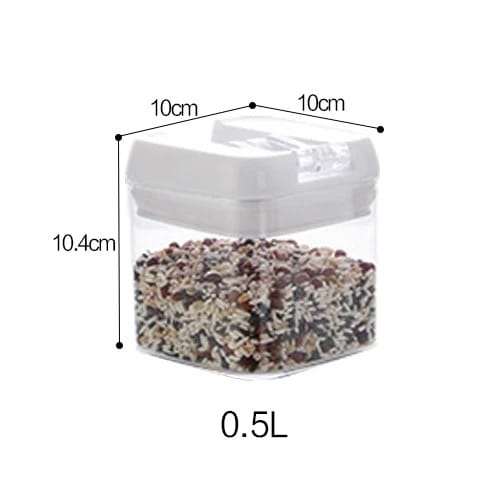 Airtight Food Storage Containers 6 Piece Set Black