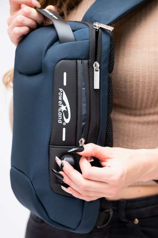 Anti Theft Sling Crossbody Bag Shoulder Backpack with USB Charging Port Waterproof Chest Bags Cas...