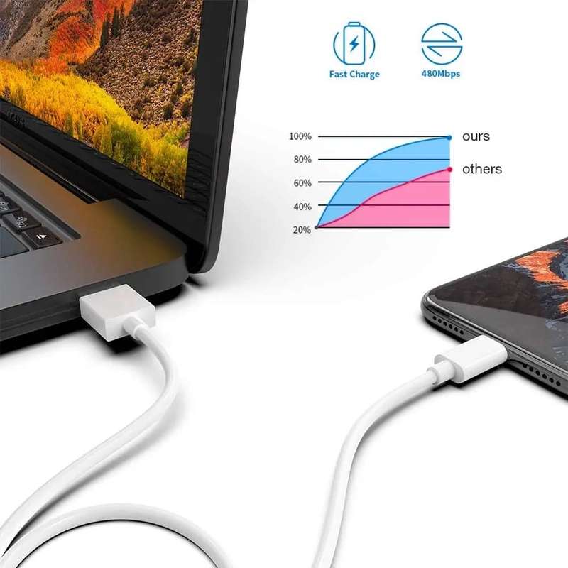 Apple iPhone USB Charging Cable Pack Of 5 