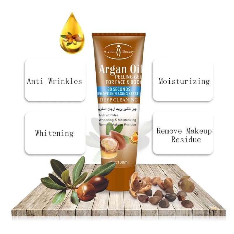 Argan Oil Deep Cleaning Peeling Gel For Face and Body