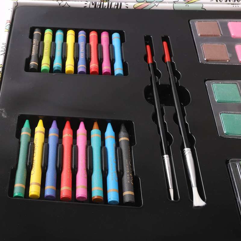 Unicorn Art Set Gift Box 64 Piece Kids Painting & Drawing Kit