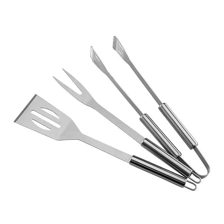 BBQ 3 Piece Grill Stainless Steel Braai Set