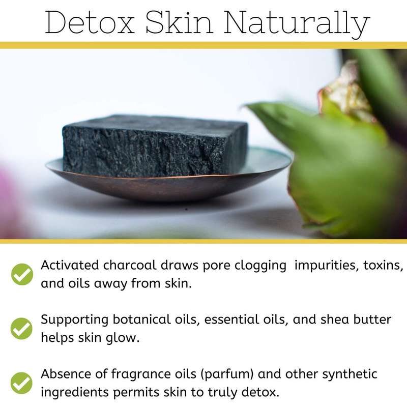 Bamboo Charcoal Black Soap Bar 110g - Pack Of 2