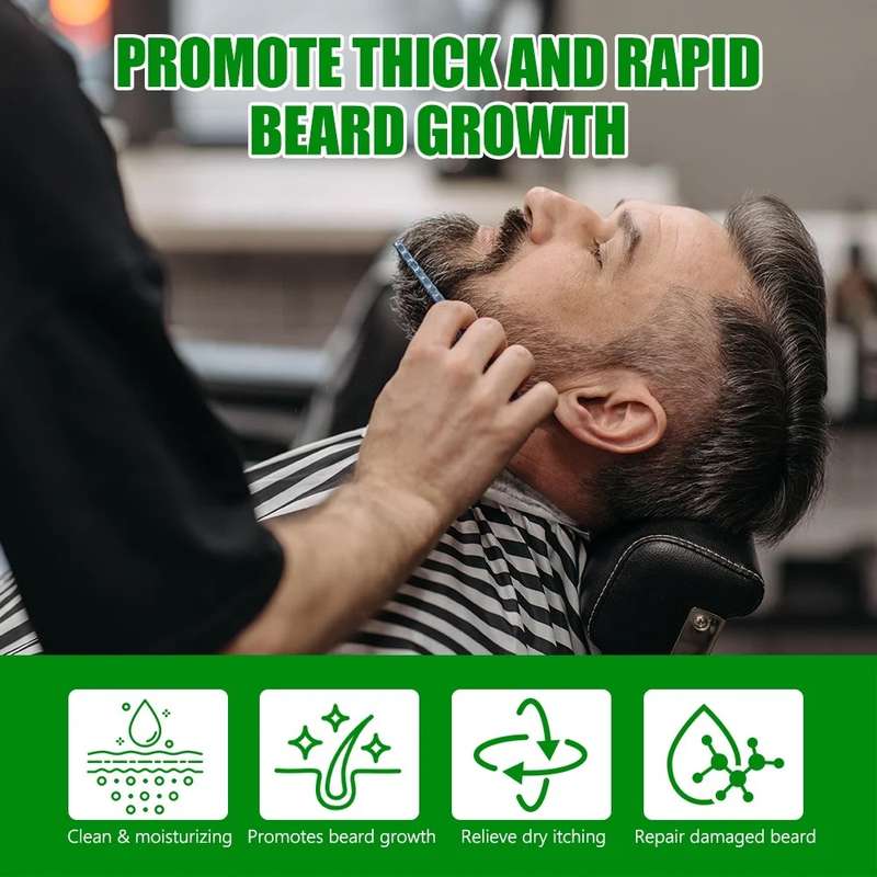Beard Grooming Care Kit - Shampoo, Balm & Growth Oil