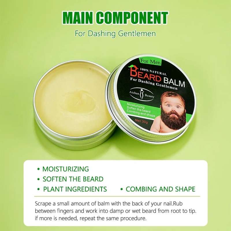 Beard Grooming Care Kit - Shampoo, Balm & Growth Oil