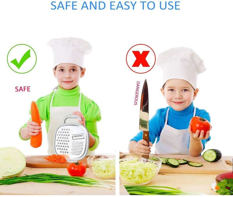Cheese Grater With Container And Lid For Cheese, Vegetables