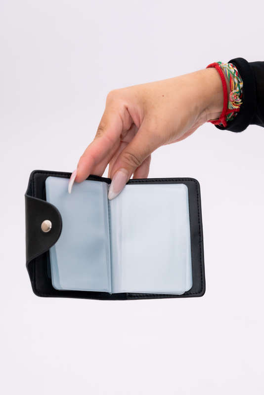Black Credit Card Sleeve Wallet