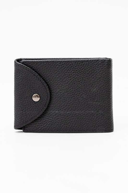 Camel Mountain Genuine Leather Business Wallet Black