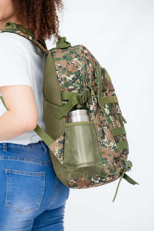 Camo Military Tactical Travel Backpack For School Camping & Hiking With Multiple Pockets