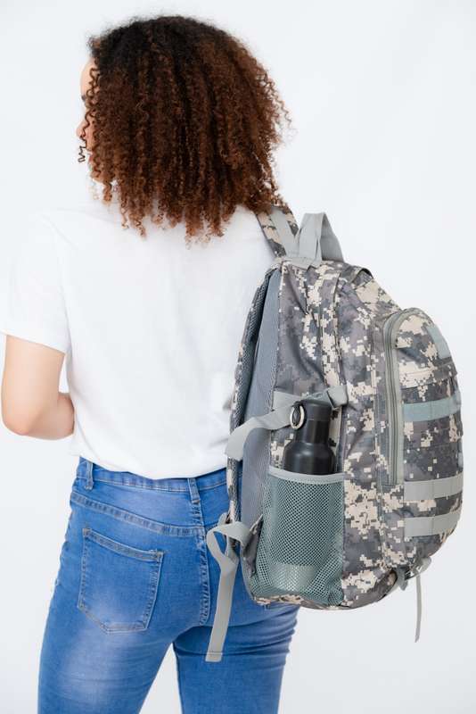 Camo Military Tactical Travel Backpack For School Camping & Hiking With Multiple Pockets