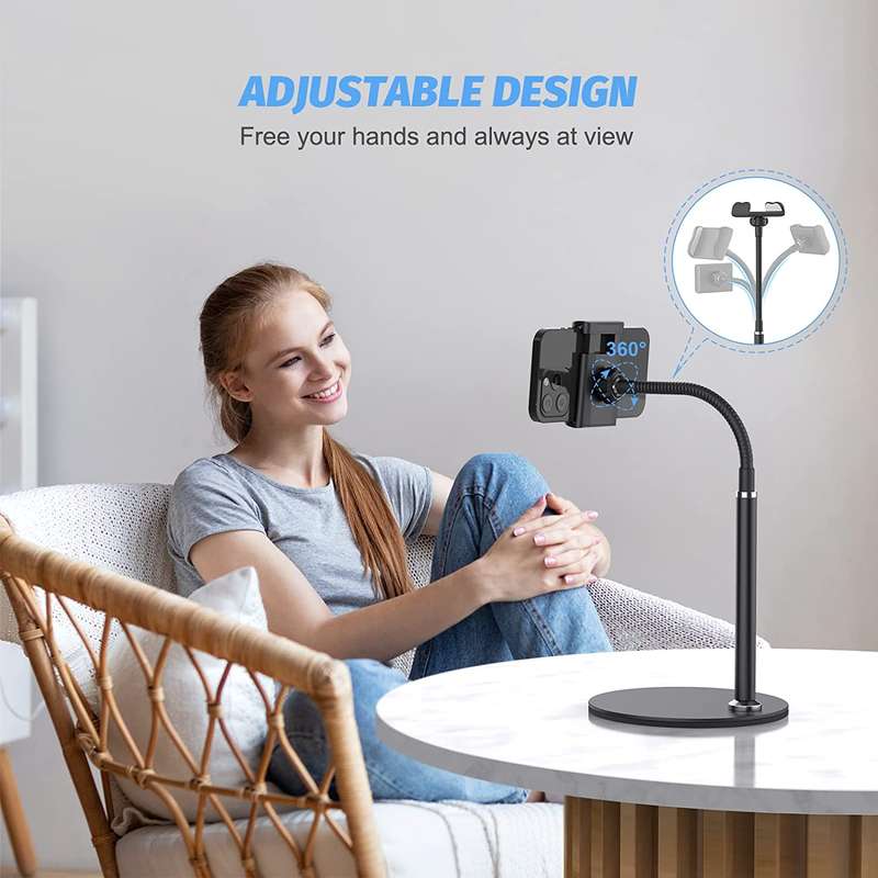 Gooseneck Cell Phone Stand Holder, 360°Flexible