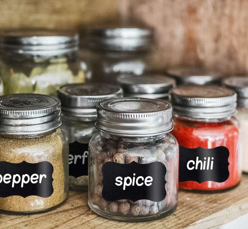 Waterproof Universal Chalkboard Labels Sticker For Kitchen & Pantry With Pen