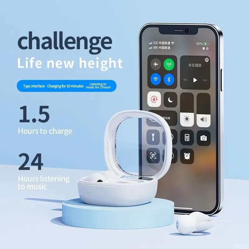 Clip-on Stylish Hi-Fi Sound Sweat-Proof Earbuds