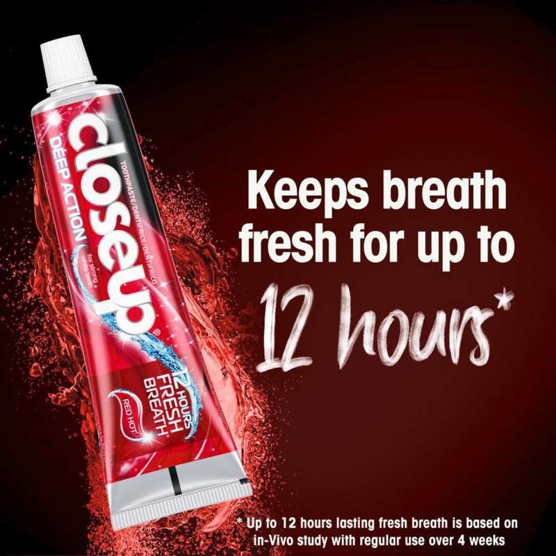 CloseUp Red Hot Whitening Gel Toothpaste 125g