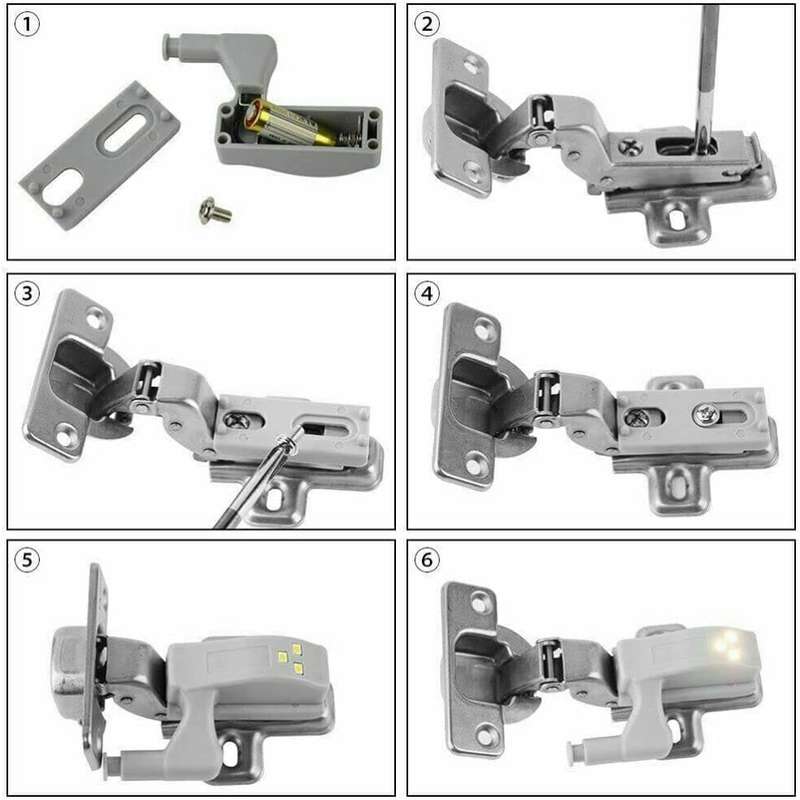 Cupboard Hinge Light - Pack Of 4