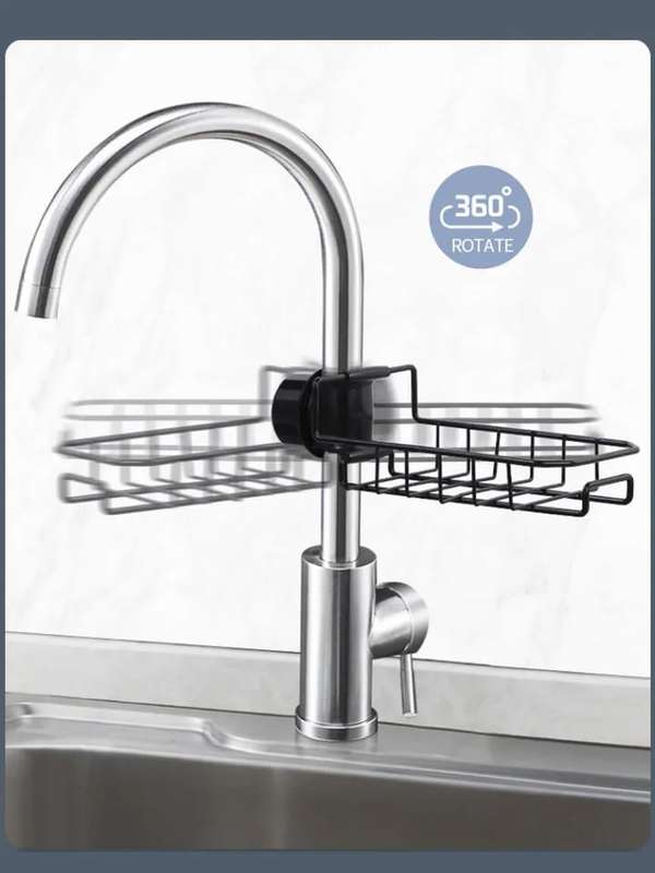 Drying Rack for Kitchen Mixer with Anti-Rust Frame in Black