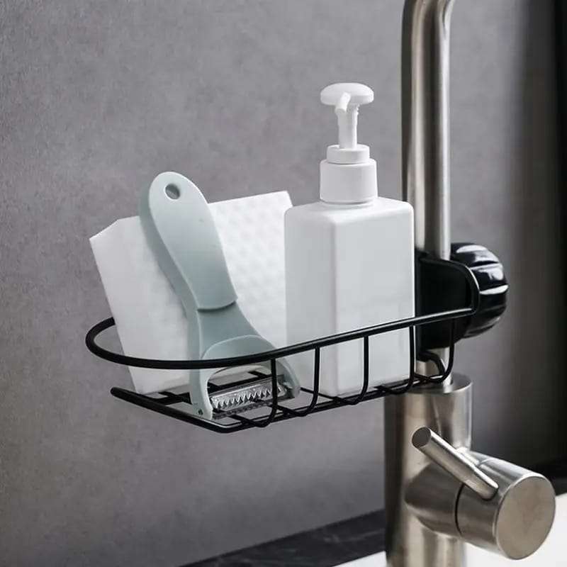 Drying Rack for Kitchen Mixer with Anti-Rust Frame in Black