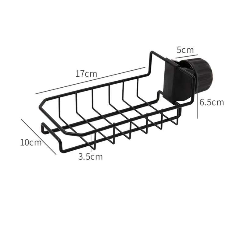 Drying Rack for Kitchen Mixer with Anti-Rust Frame in Black
