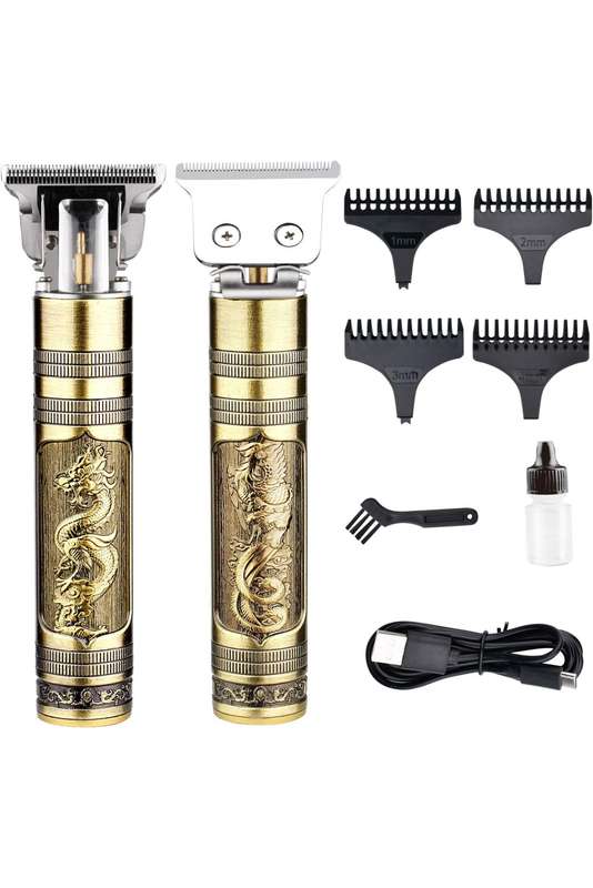 Elite Gold Electric Hair Clipper Shaver Beard Grooming Set