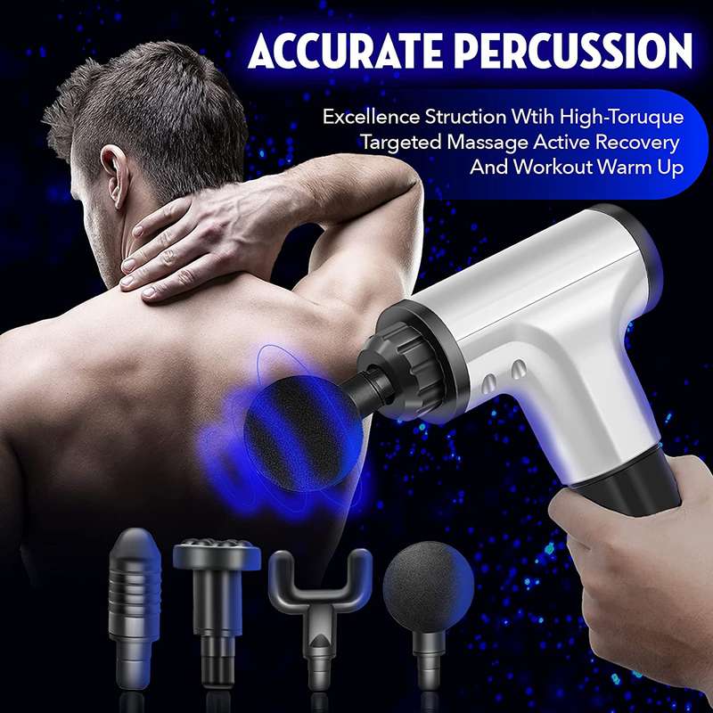 Massager With 4 Massage Tips 6 Speed