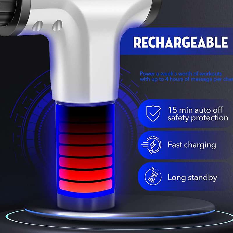 Massager With 4 Massage Tips 6 Speed