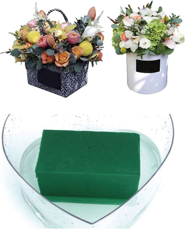 Green Floral Foam Brick - Pack Of 4 (22cm X 7,5cm X 10cm)