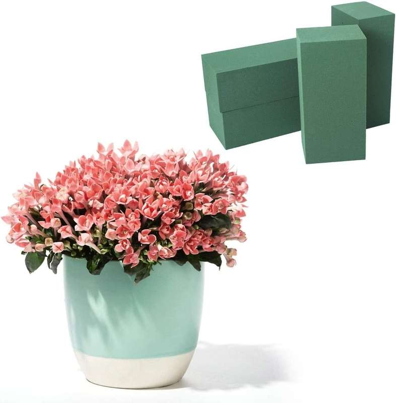 Green Floral Foam Brick - Pack Of 4 (22cm X 7,5cm X 10cm)