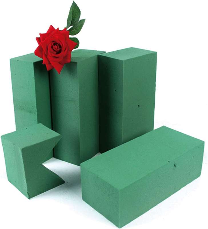 Green Floral Foam Brick - Pack Of 4 (22cm X 7,5cm X 10cm)