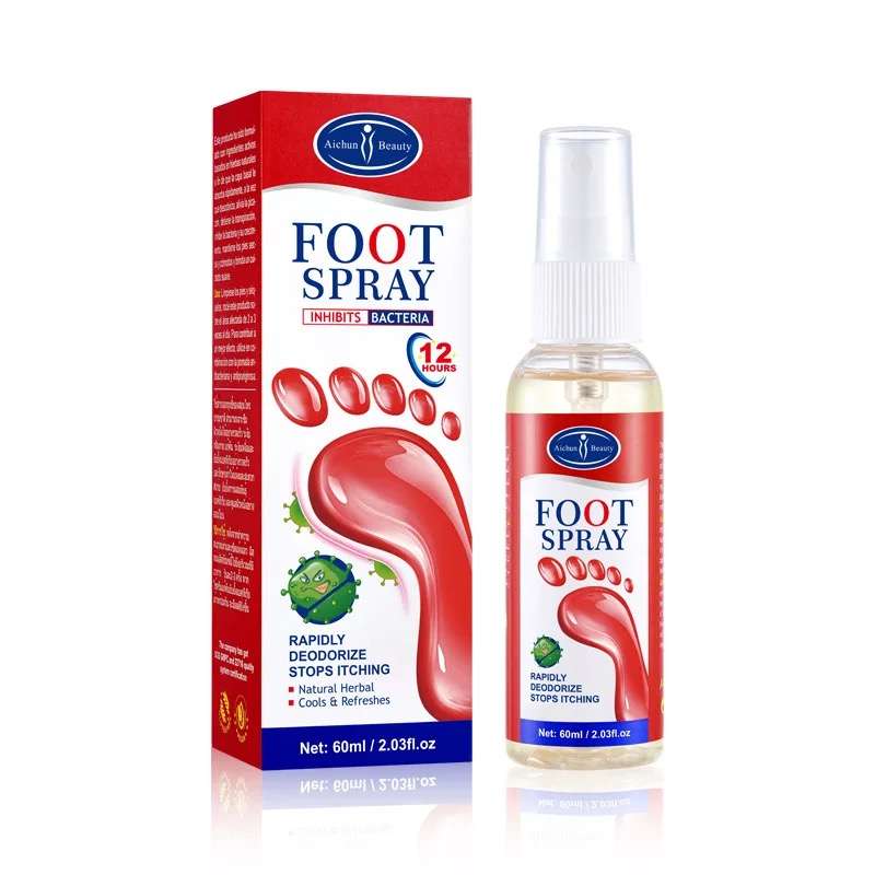 Foot Fissure Treatment Odor Removal Anti Sweat Fungus Foot Spray 60ml