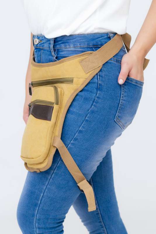 Forever Canvas Cross Body Luxury Travel Sling Leg Bag