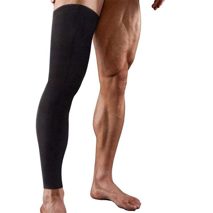 Full Length Compression Leg Sleeve Knee Support for Sports and Joint Pain Relief