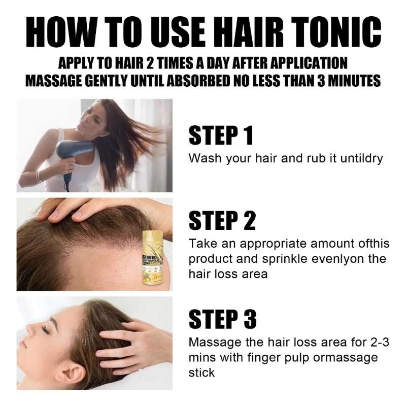 Ginger Hair Growth Powder for Thicker Fuller Hair 15g