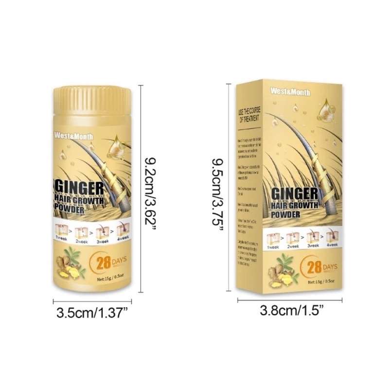 Ginger Hair Growth Powder for Thicker Fuller Hair 15g