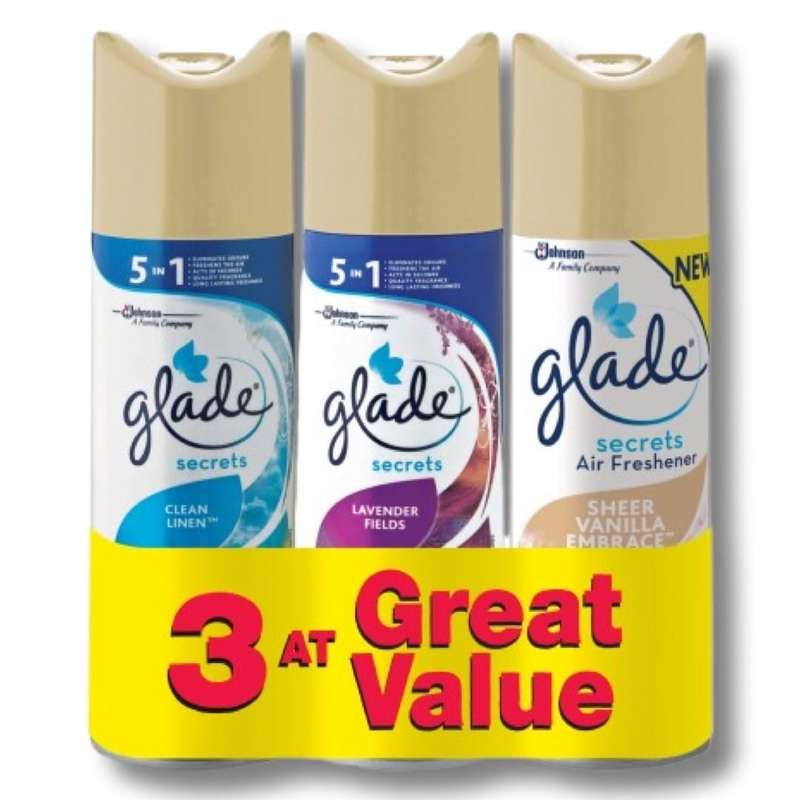 Glade Secrets Air Freshener Triple Pack 3x180ml