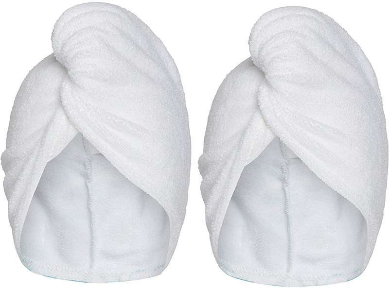 PACK OF 2-Twist Microfiber Hair Towel Wrap for Women