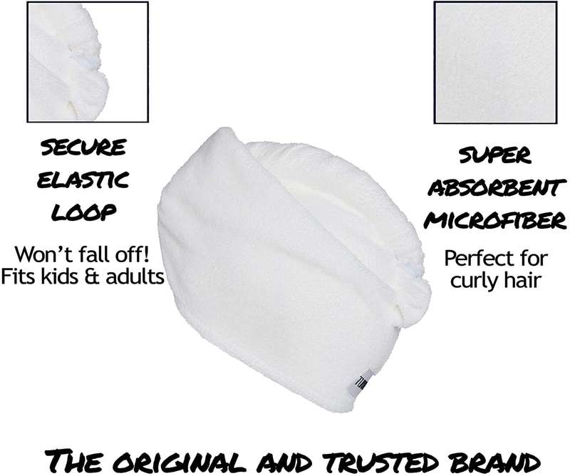 PACK OF 2-Twist Microfiber Hair Towel Wrap for Women